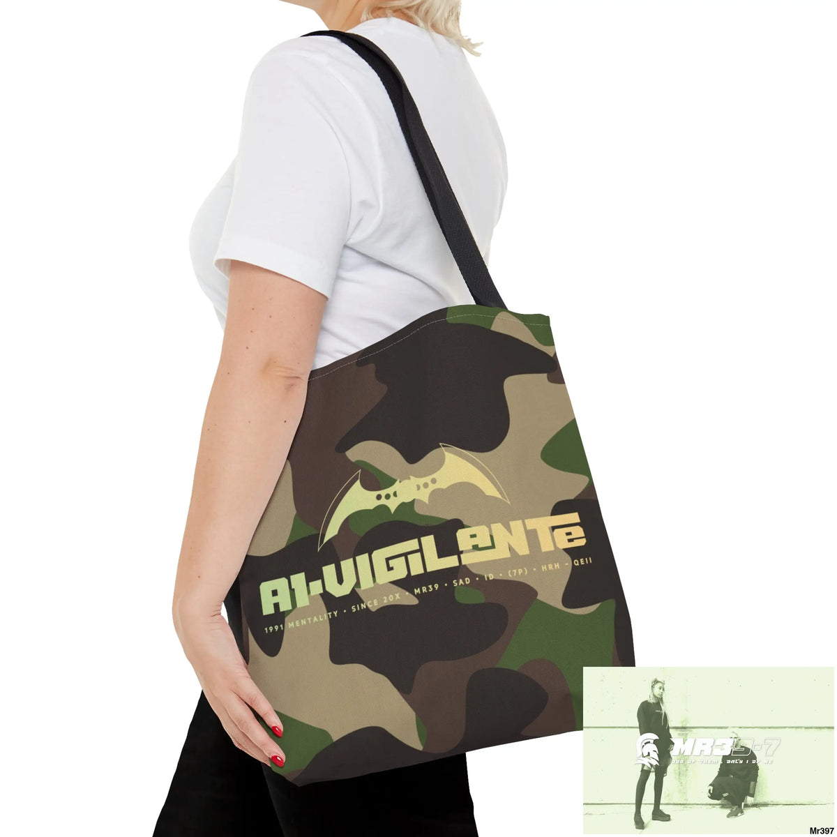 A1- Vigilante Camo Tote Bag (AOP) Bags