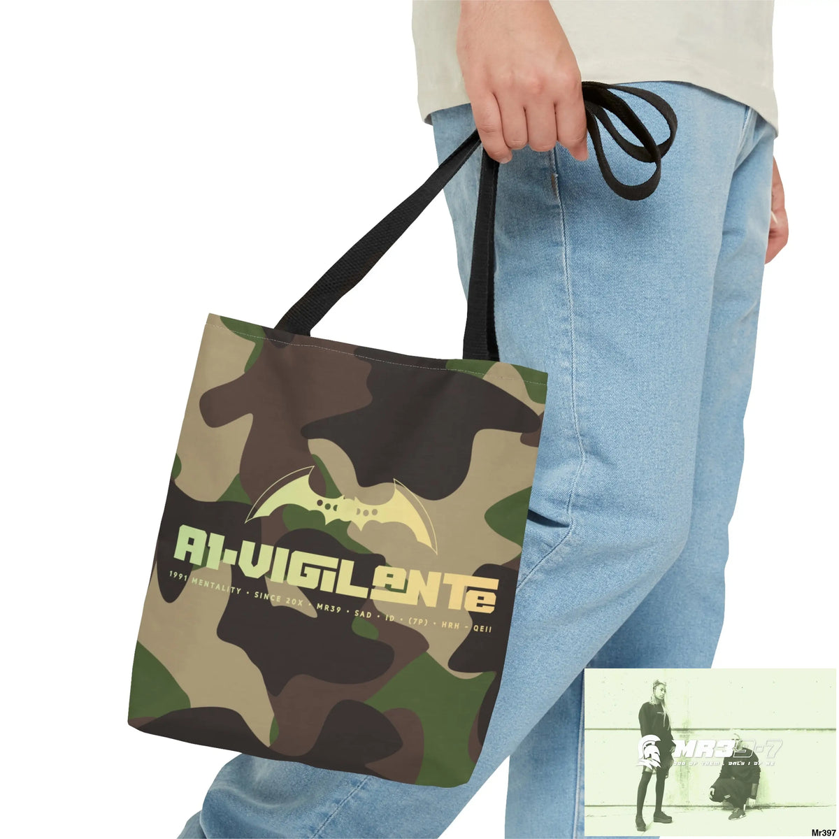 A1- Vigilante Camo Tote Bag (AOP) Bags