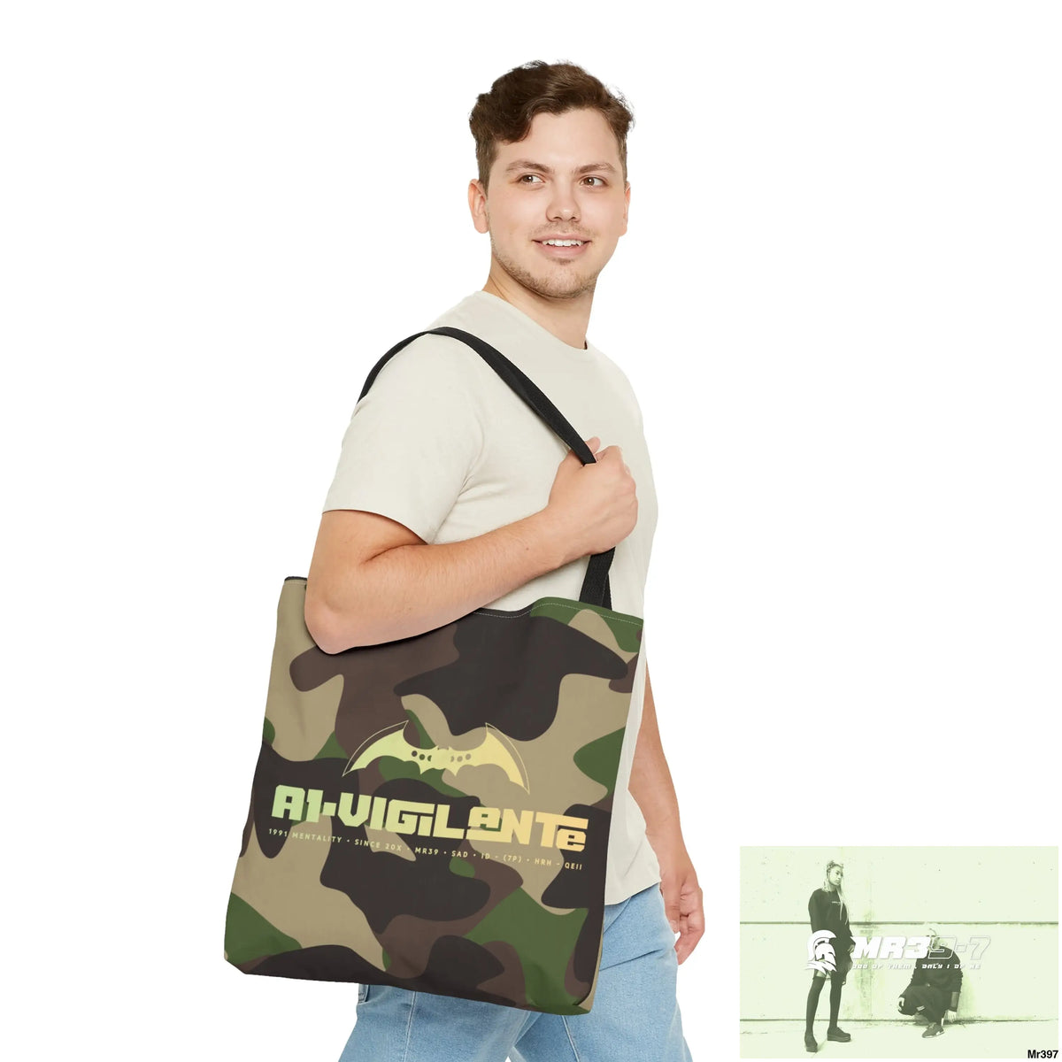 A1- Vigilante Camo Tote Bag (AOP) Bags