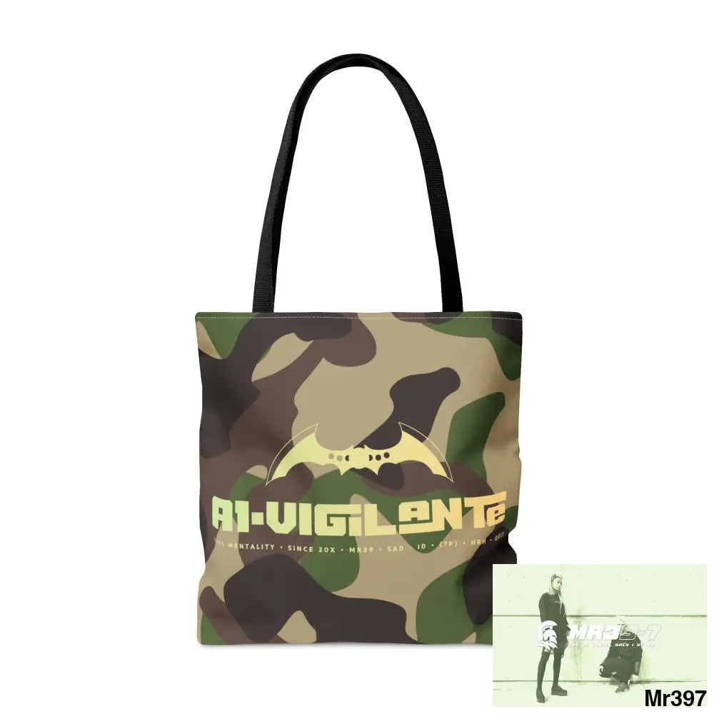 A1- Vigilante Camo Tote Bag (AOP) Bags
