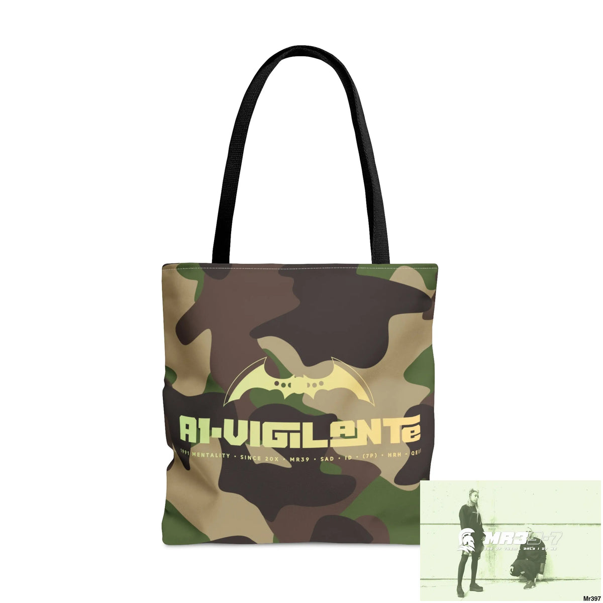 A1- Vigilante Camo Tote Bag (AOP) Large Bags