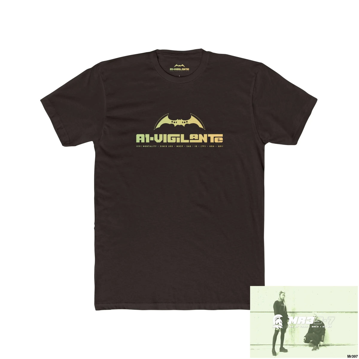 A1 Vigilante Choose Life Men’s Cotton Crew Tee Solid Dark Chocolate / S T-Shirt