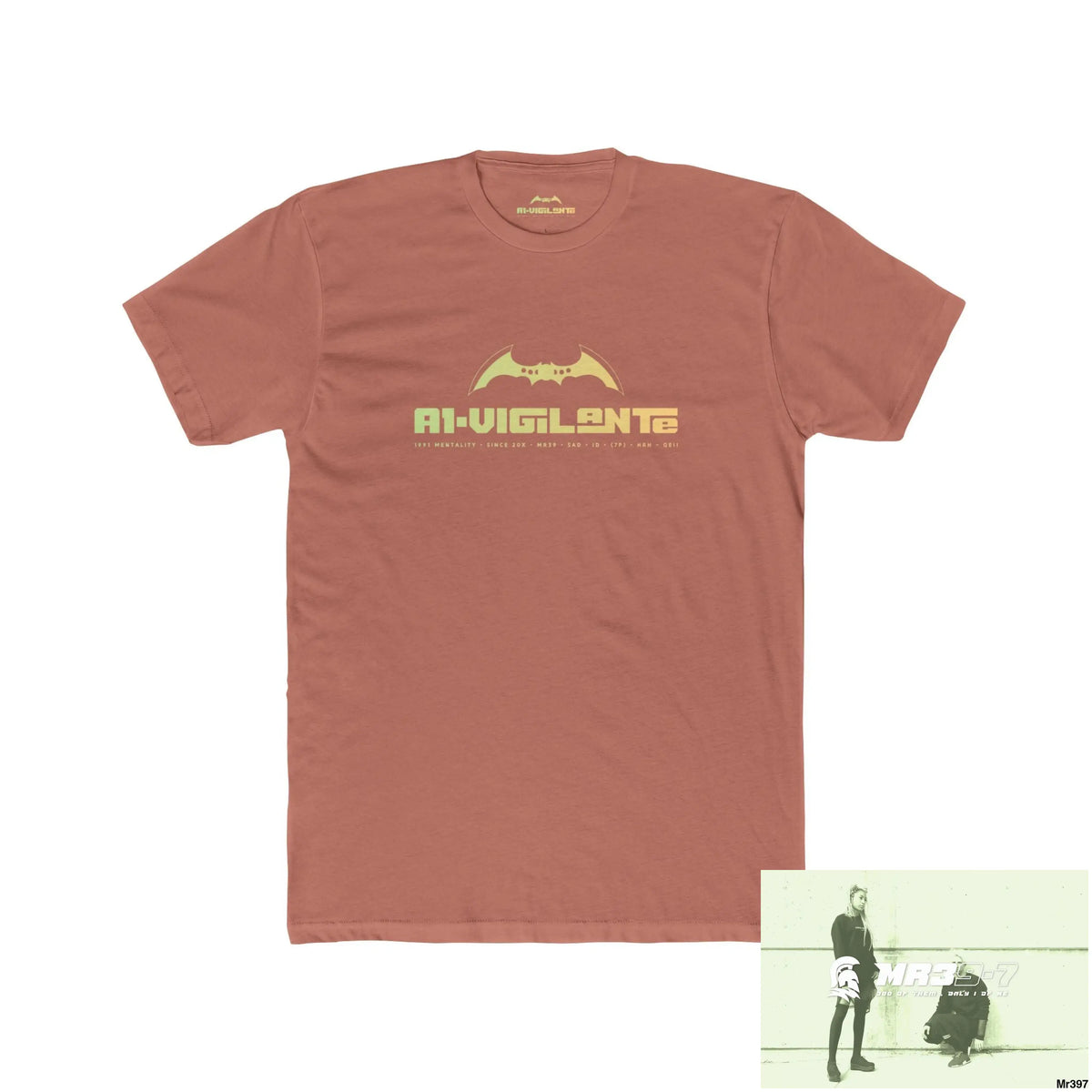 A1 Vigilante Choose Life Men’s Cotton Crew Tee Solid Desert Pink / S T-Shirt