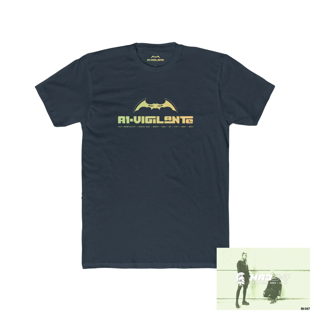 A1 Vigilante Choose Life Men’s Cotton Crew Tee Solid Indigo / S T-Shirt