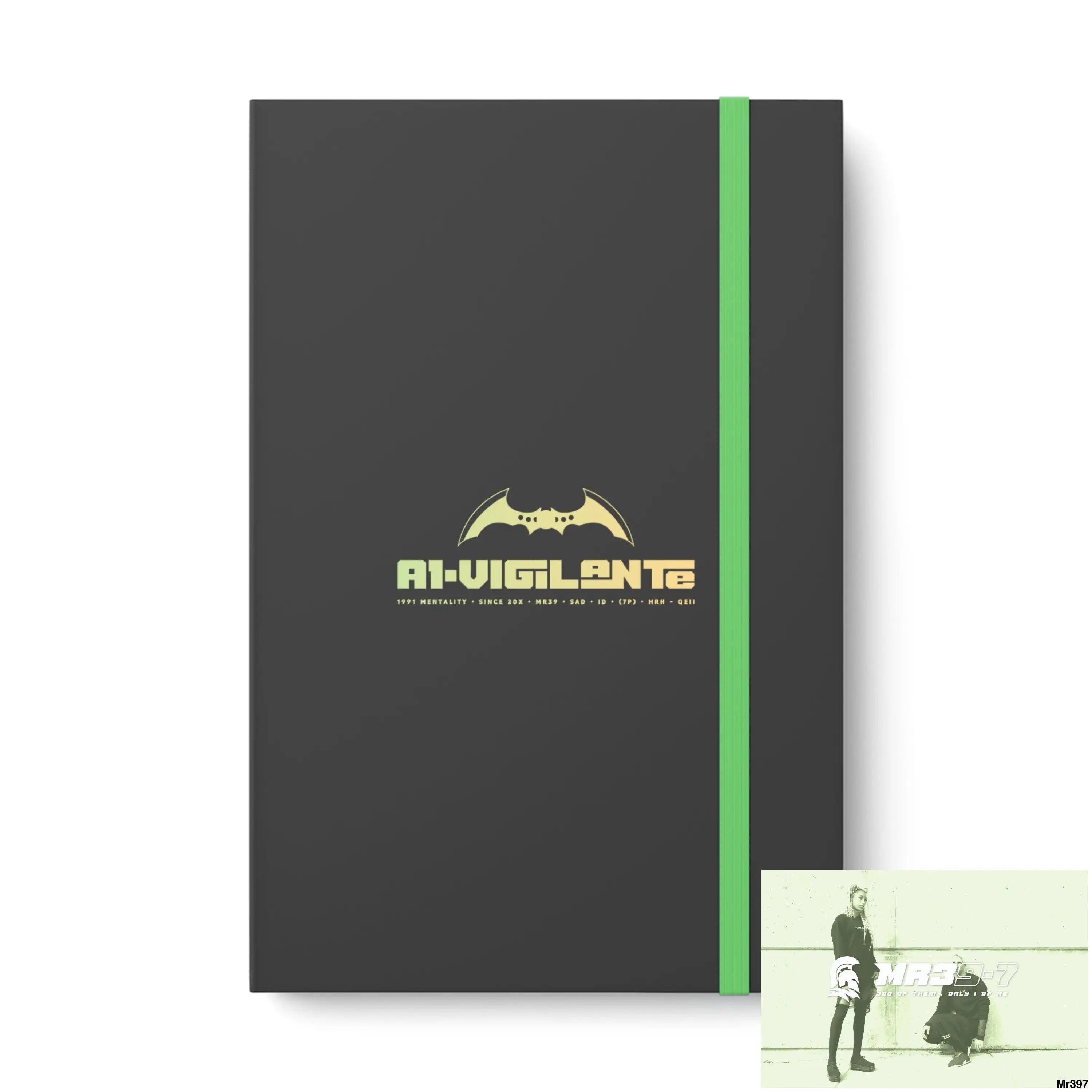 A1-Vigilante Color Contrast Notebook - Ruled 5.5’’ x 8.25’’ / Lime / Ruled line Paper products