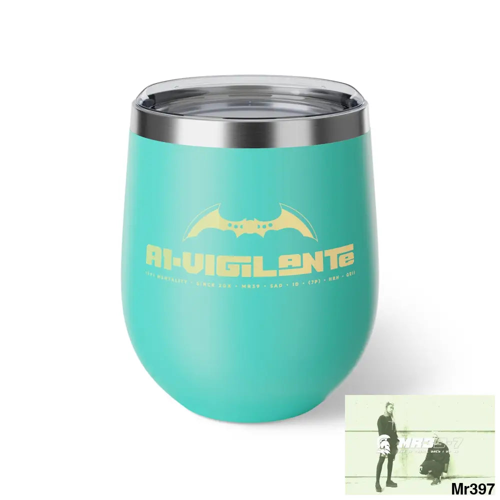 A1-Vigilante Copper Vacuum Insulated Cup 12oz Turquoise / 12oz Mug