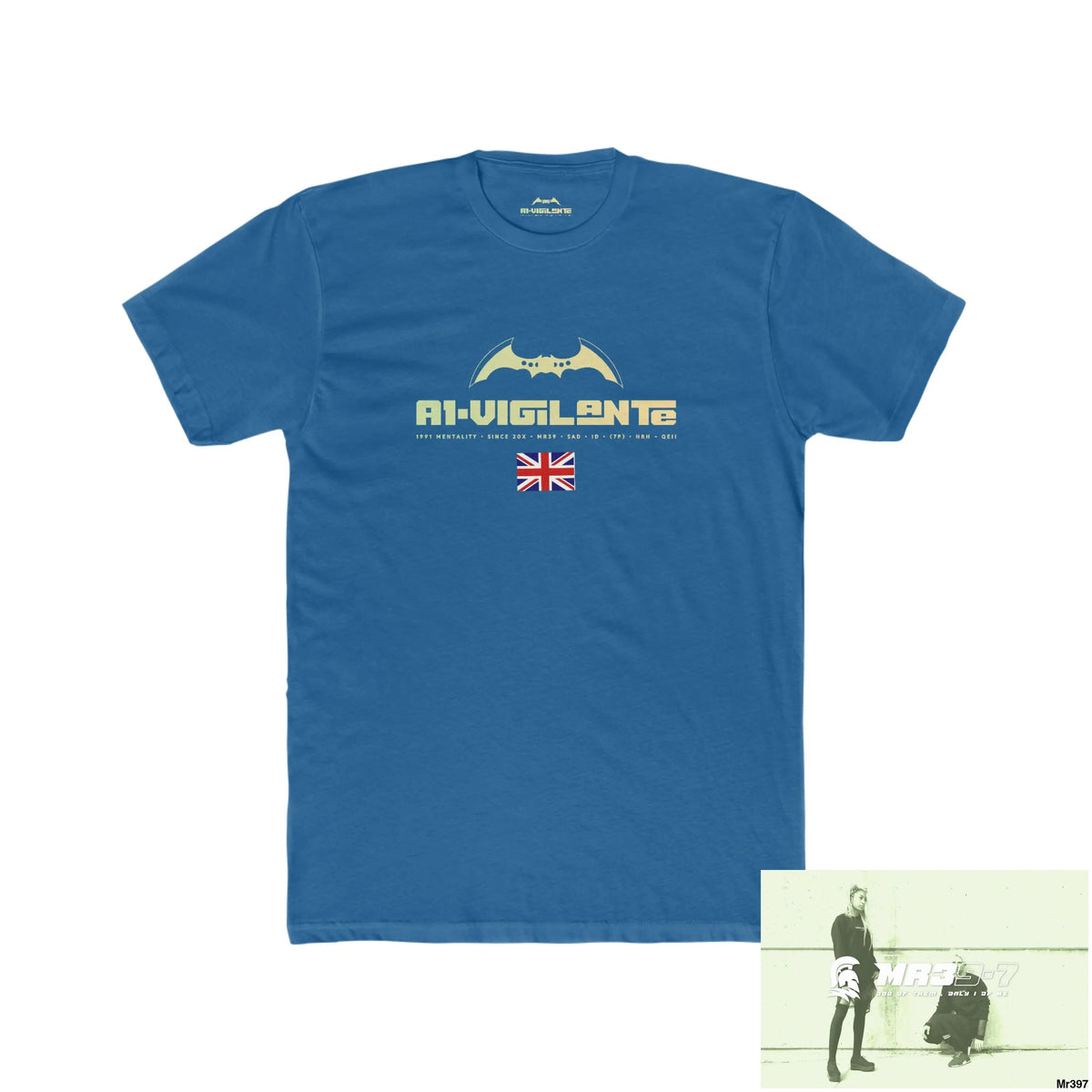 A1-Vigilante Create your own Adventures and your dreams will follow Men’s Cotton Crew Tee Solid Cool Blue / S T-Shirt