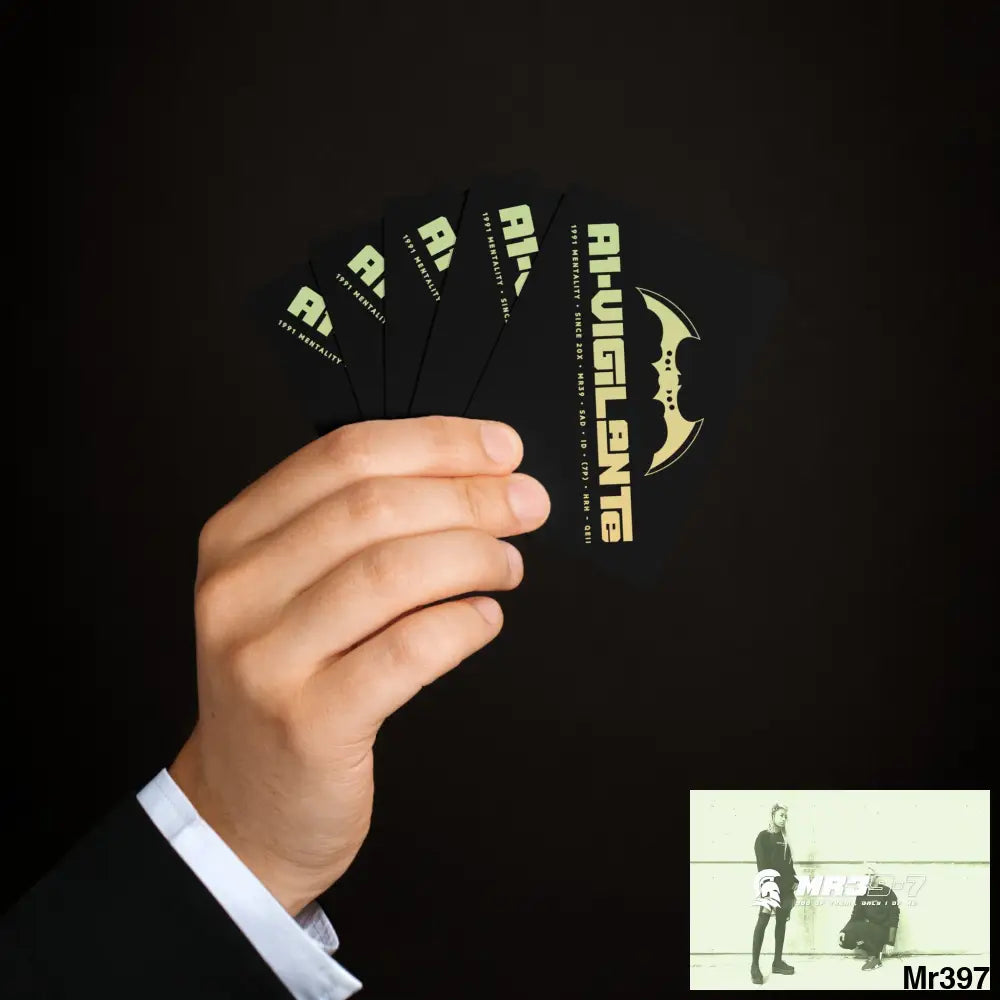 A1- Vigilante Custom Poker Cards 2.47’’ x 3.47’’ / White / Semi Glossy Paper products