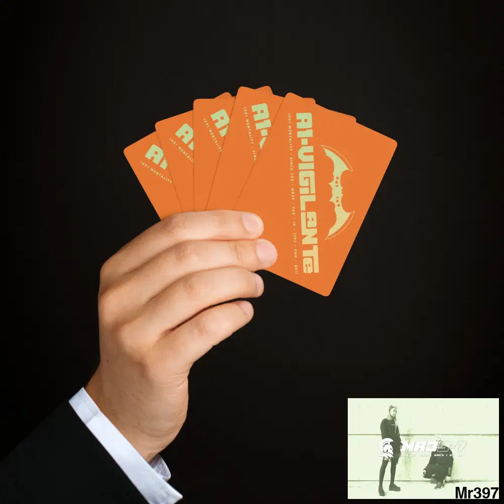 A1- Vigilante Custom Poker Cards 2.47’’ x 3.47’’ / White / Semi Glossy Paper products