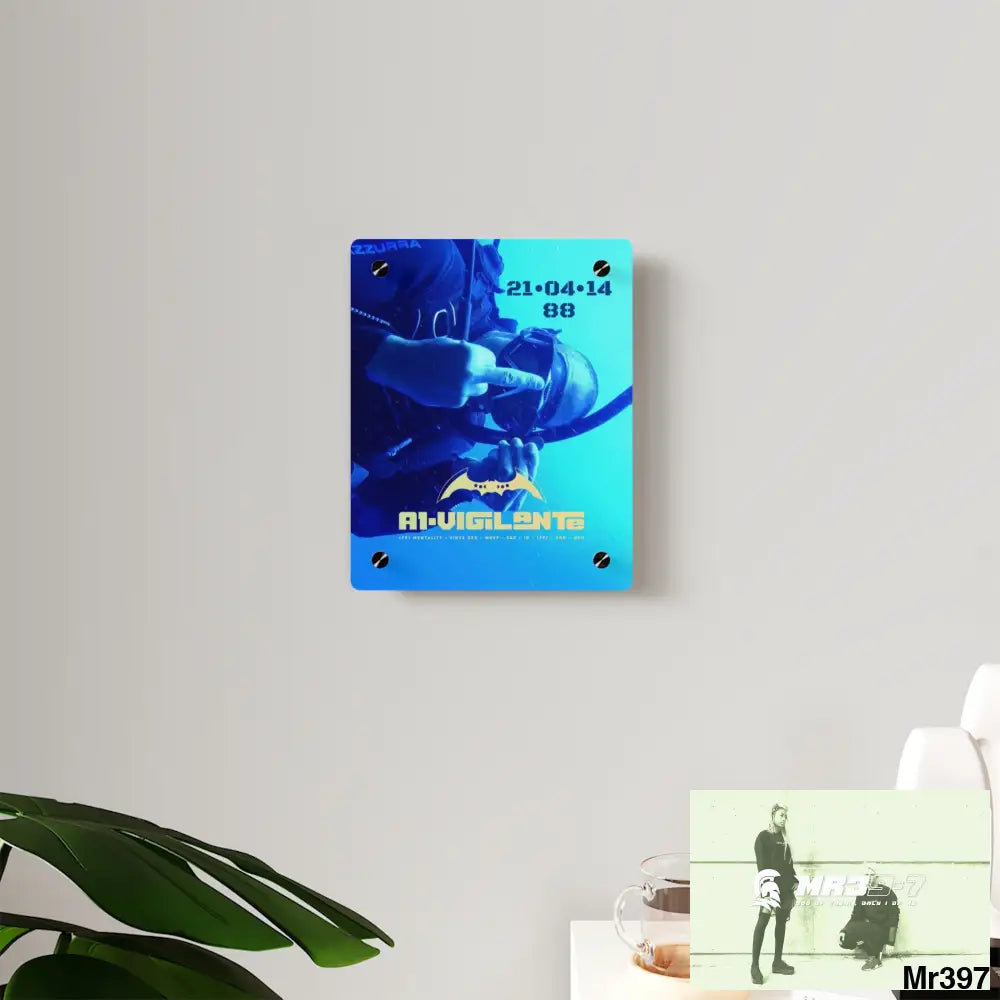 A1-Vigilante Dahab Egypt The Blue Hole 2014 HRH QEII Birthday 21/04/14 Acrylic Wall Art Panel 8″ x 10″ (Vertical)