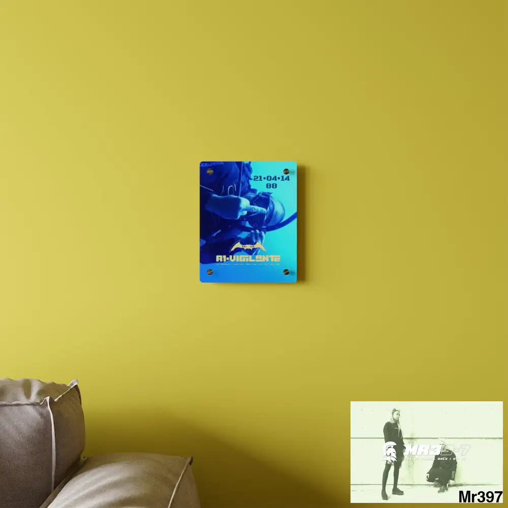 A1-Vigilante Dahab Egypt The Blue Hole 2014 HRH QEII Birthday 21/04/14 Acrylic Wall Art Panel 8″ x 10″ (Vertical)