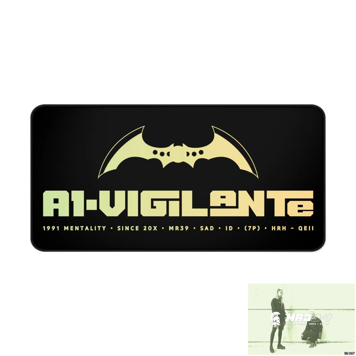 A1-Vigilante Desk Mat 15.5’’ × 31’’ Home Decor