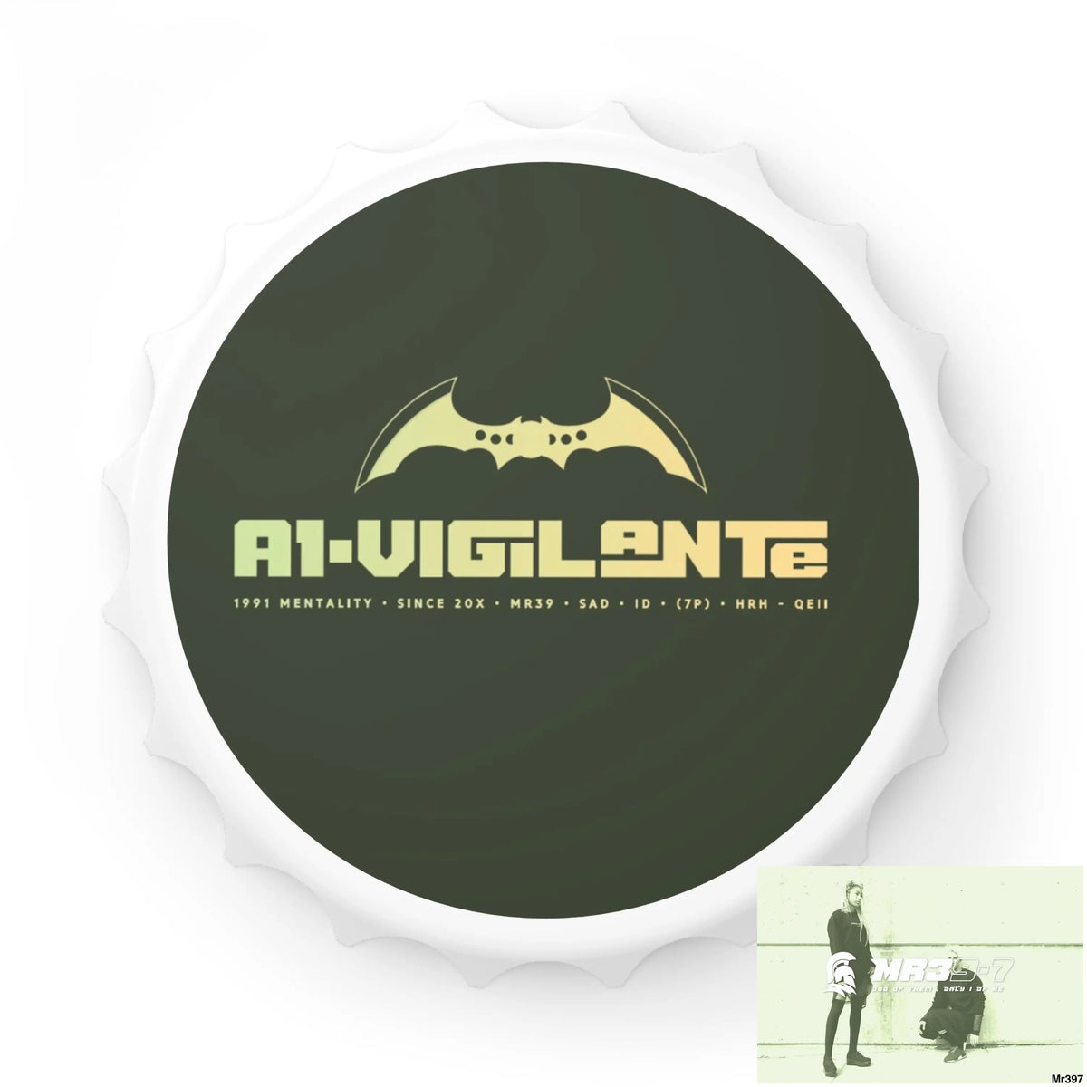 A1-Vigilante Edition Magnetic Bottle Opener One size / White Accessories