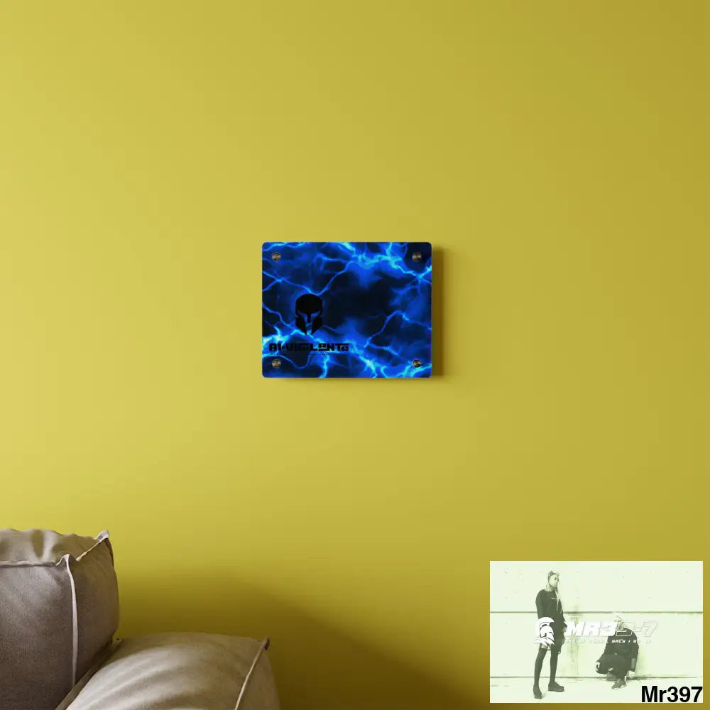 A1-Vigilante Electric Blue Acrylic Wall Art Panels Home Decor