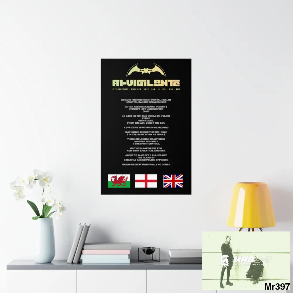 A1-Vigilante Escape from Hergest MH Hospital 2013 Matte Vertical Posters Poster