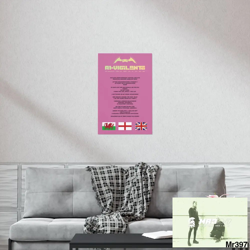 A1-Vigilante Escape from Hergest MH Hospital 2013 Matte Vertical Posters Poster