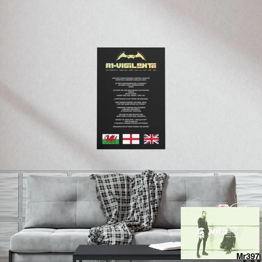 A1-Vigilante Escape from Hergest MH Hospital 2013 Matte Vertical Posters Poster