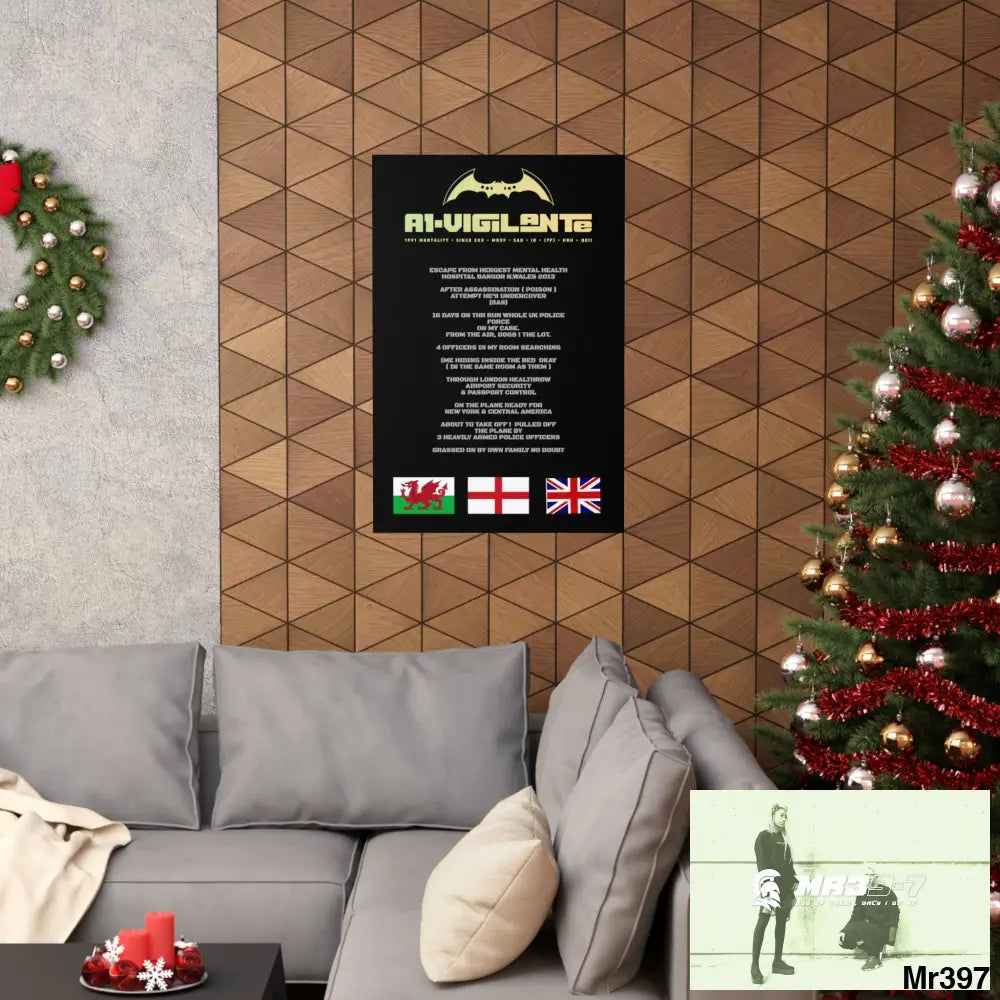 A1-Vigilante Escape from Hergest MH Hospital 2013 Matte Vertical Posters Poster