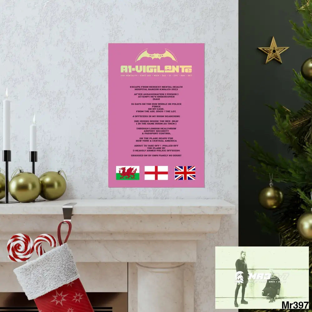 A1-Vigilante Escape from Hergest MH Hospital 2013 Matte Vertical Posters Poster