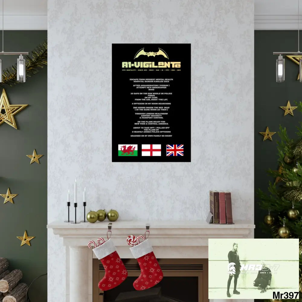 A1-Vigilante Escape from Hergest MH Hospital 2013 Matte Vertical Posters Poster