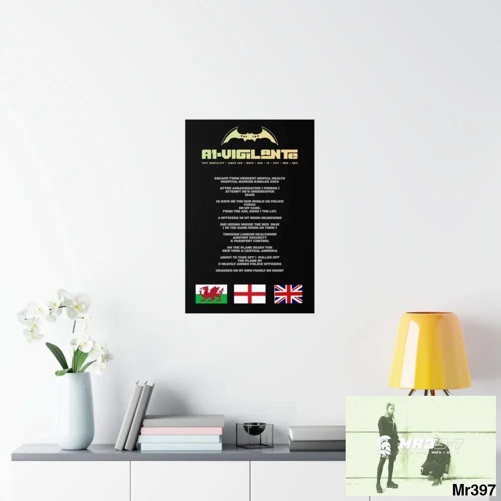A1-Vigilante Escape from Hergest MH Hospital 2013 Matte Vertical Posters Poster