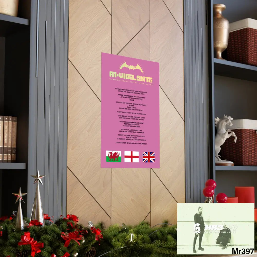 A1-Vigilante Escape from Hergest MH Hospital 2013 Matte Vertical Posters Poster