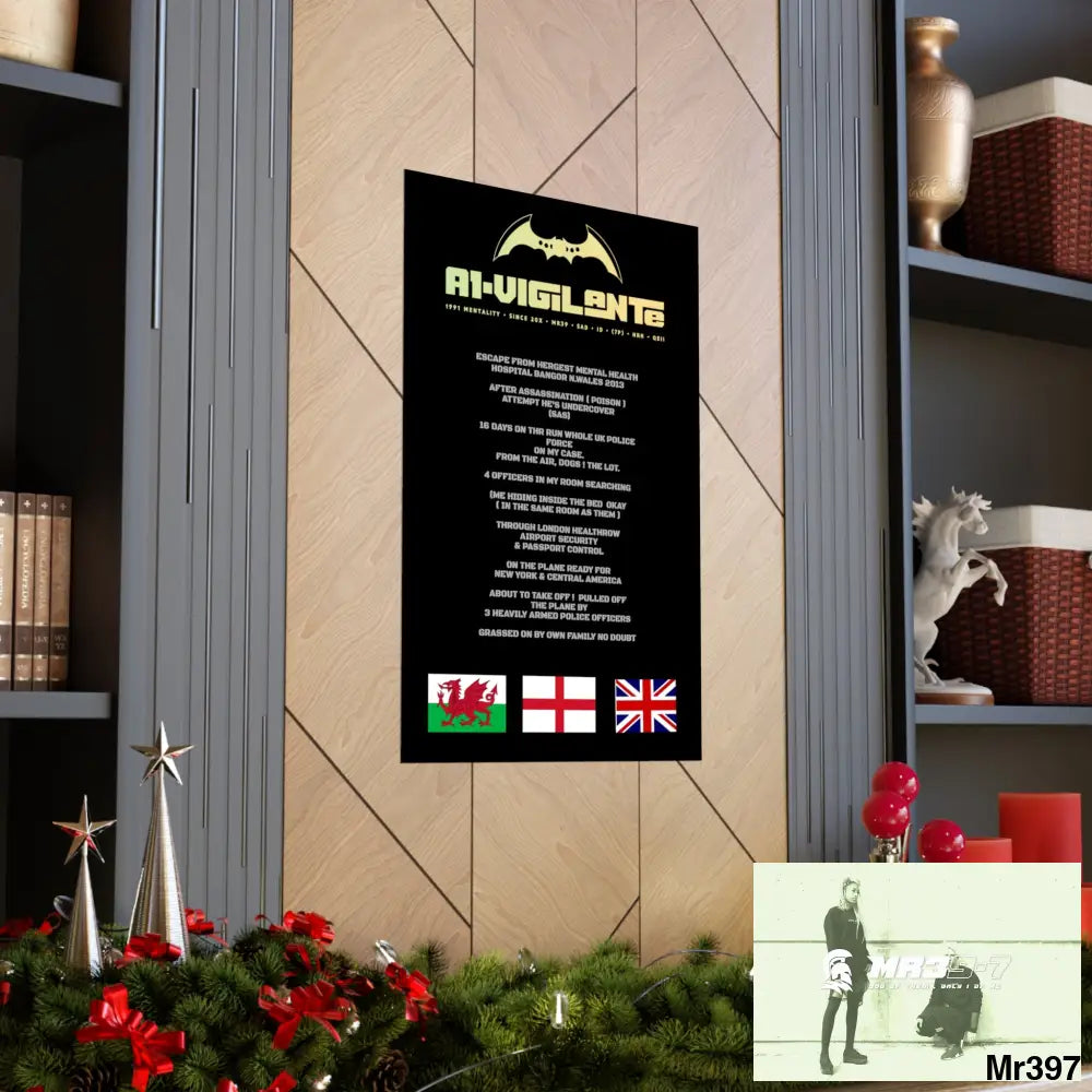 A1-Vigilante Escape from Hergest MH Hospital 2013 Matte Vertical Posters Poster