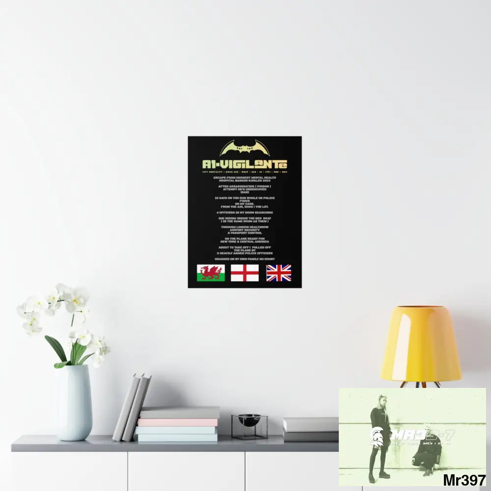 A1-Vigilante Escape from Hergest MH Hospital 2013 Matte Vertical Posters Poster