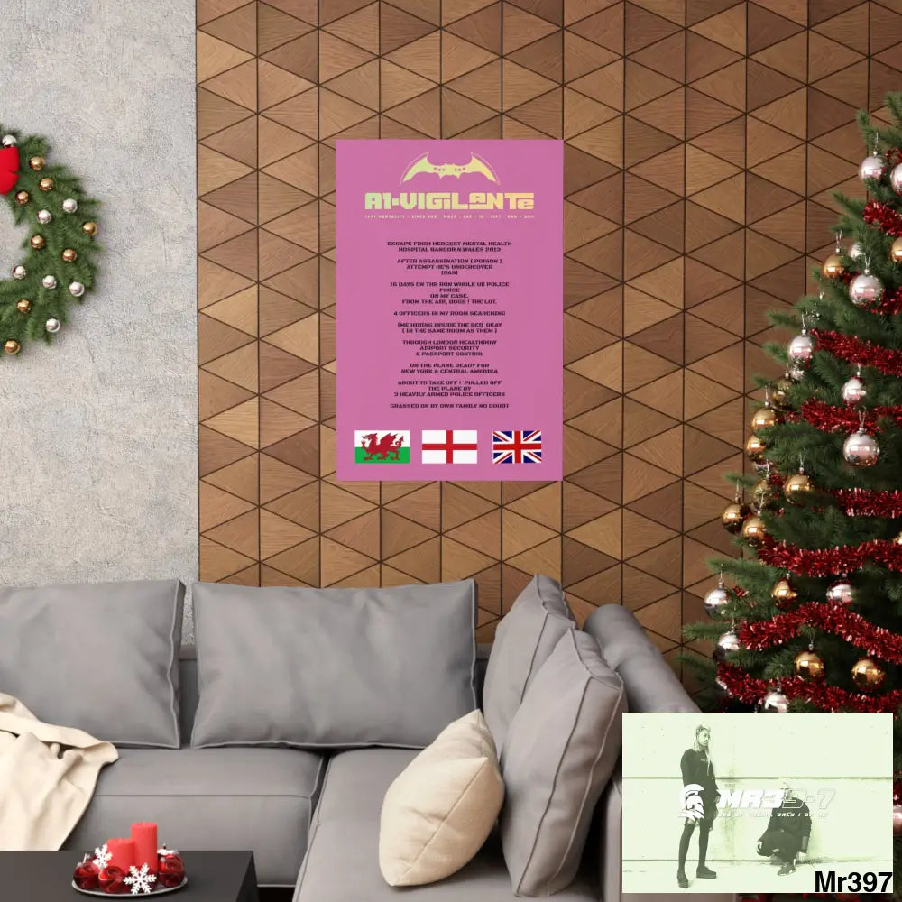 A1-Vigilante Escape from Hergest MH Hospital 2013 Matte Vertical Posters Poster