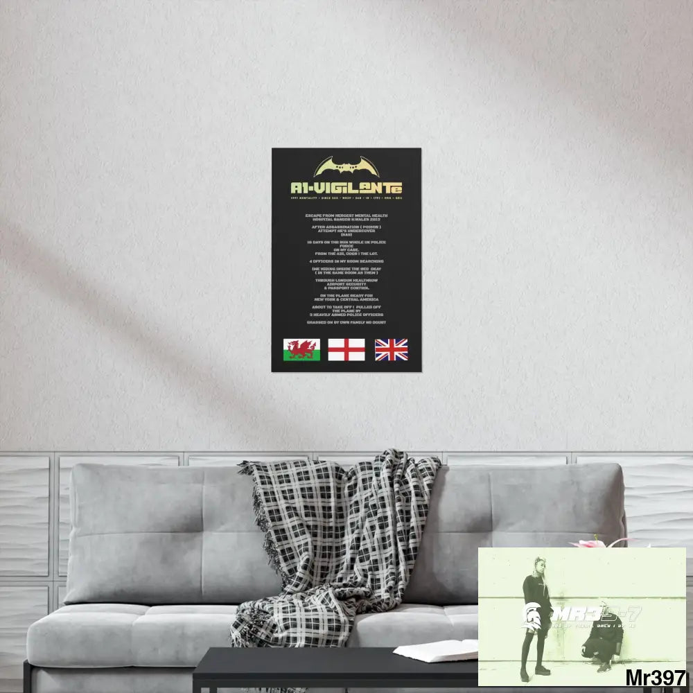 A1-Vigilante Escape from Hergest MH Hospital 2013 Matte Vertical Posters Poster