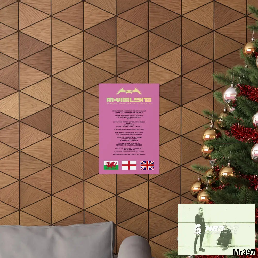 A1-Vigilante Escape from Hergest MH Hospital 2013 Matte Vertical Posters Poster