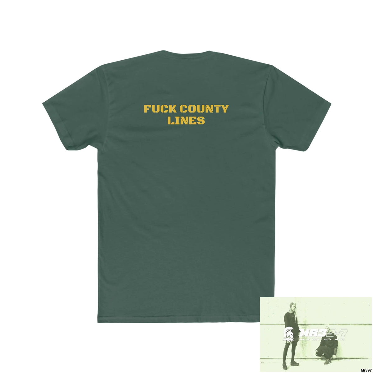 A1- Vigilante FUCK COUNTY LINES Men’s Cotton Crew Tee T-Shirt