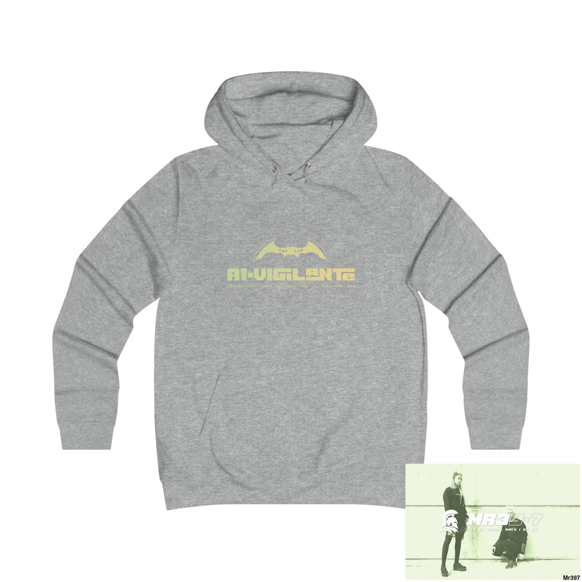 A1-Vigilante Girlie College Hoodie S / Heather Grey Hoodie