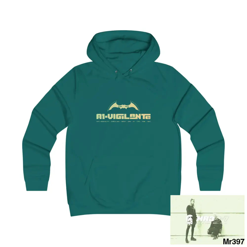 A1-Vigilante Girlie College Hoodie S / Jade Hoodie