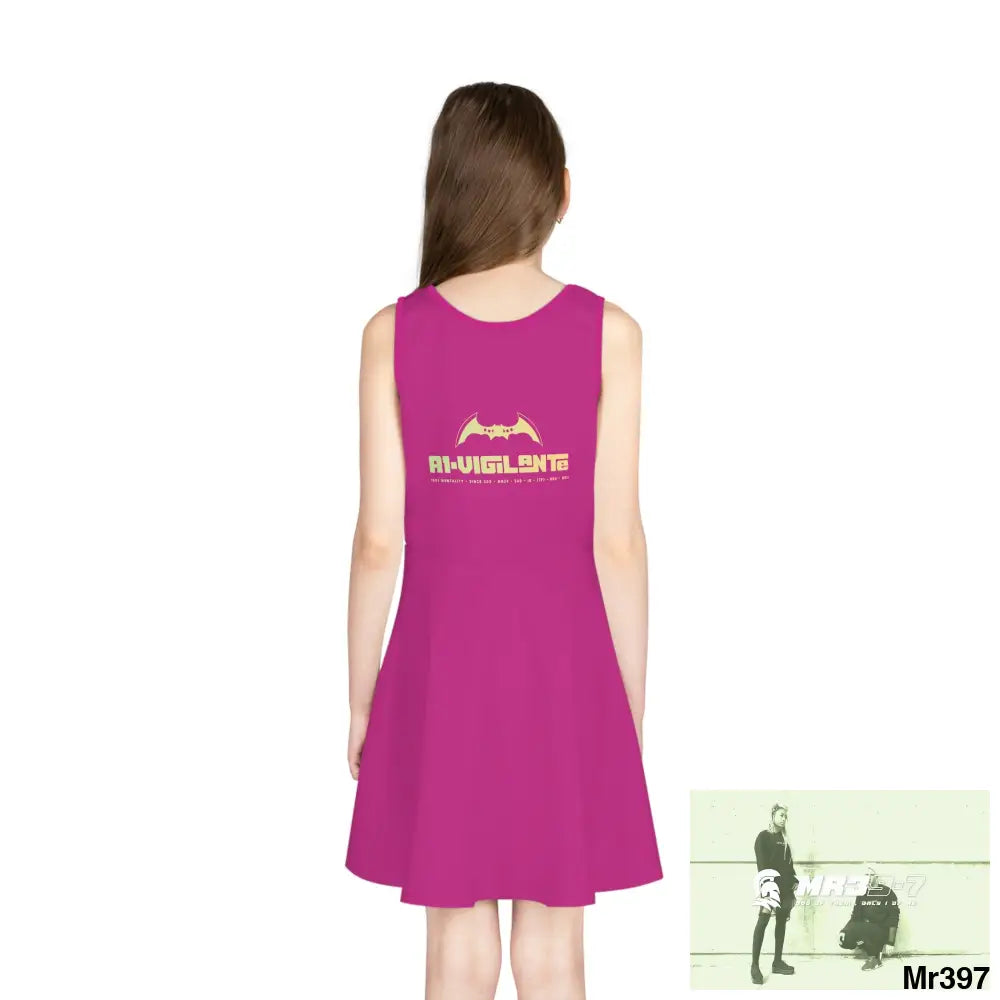 A1-Vigilante Girls Sleeveless Sundress (AOP) All Over Prints