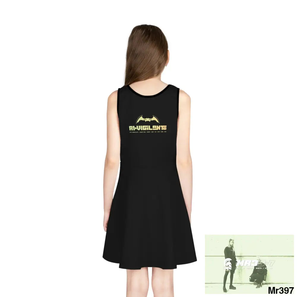 A1-Vigilante Girls Sleeveless Sundress (AOP) All Over Prints
