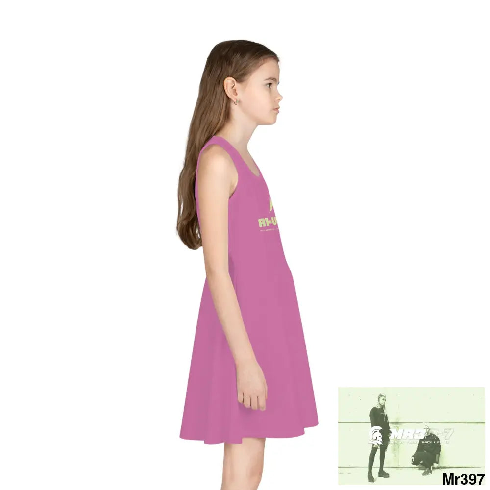 A1-Vigilante Girls Sleeveless Sundress (AOP) All Over Prints
