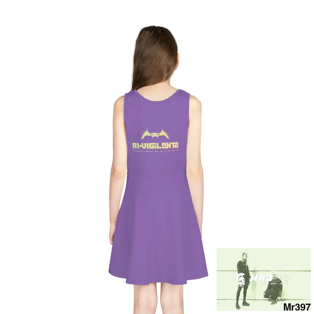 A1-Vigilante Girls Sleeveless Sundress (AOP) All Over Prints