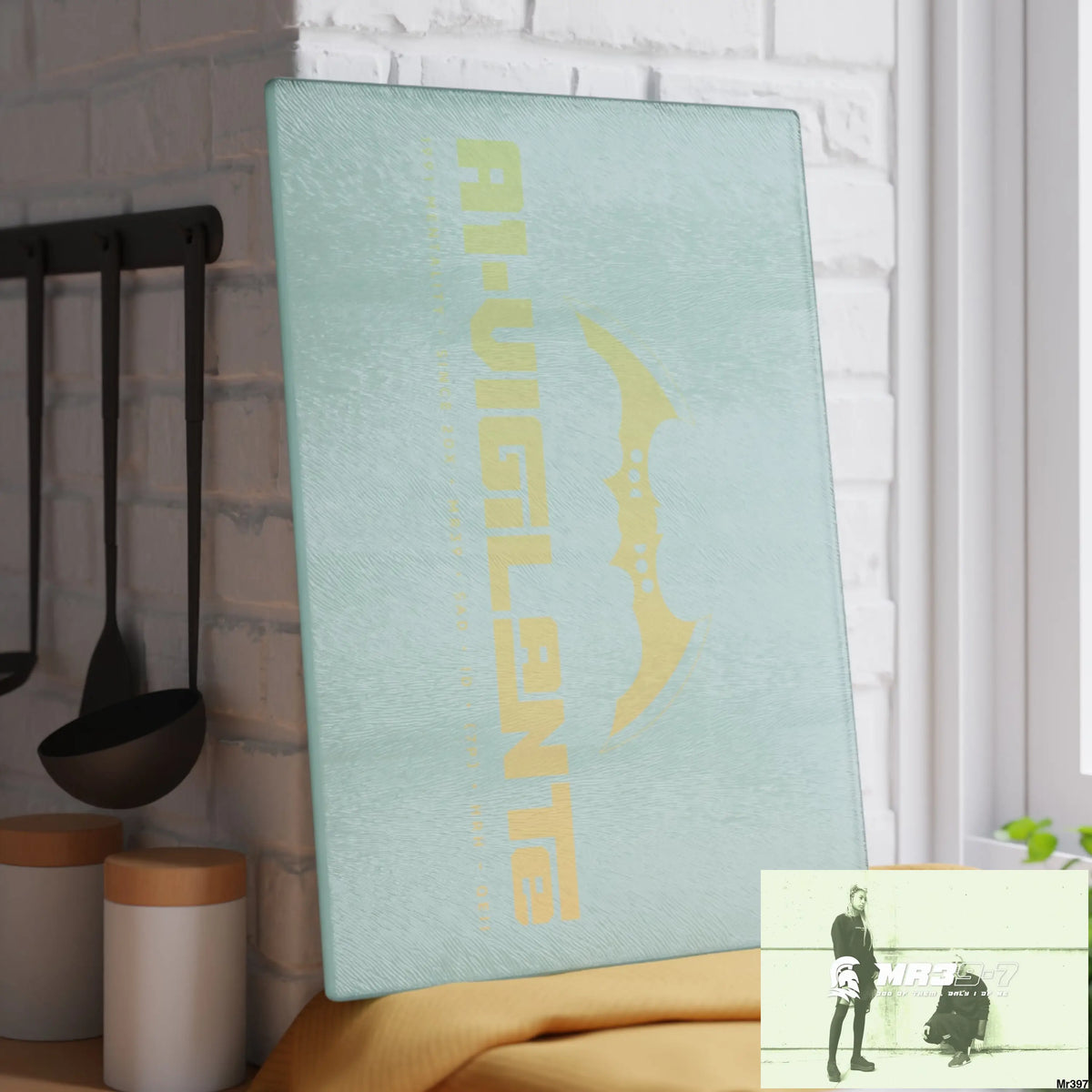 A1- Vigilante Glass Cutting Board 11’’ x 15’’ / Rectangle Home Decor