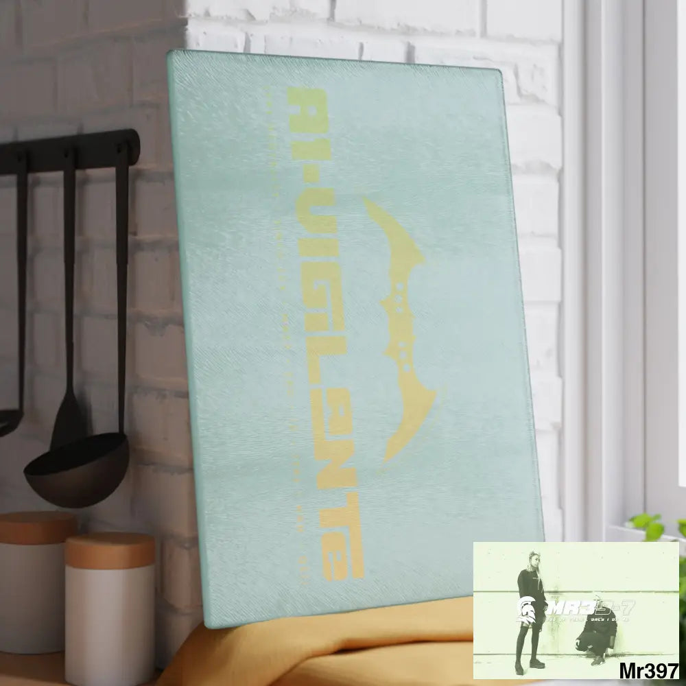 A1- Vigilante Glass Cutting Board 11’’ x 15’’ / Rectangle Home Decor