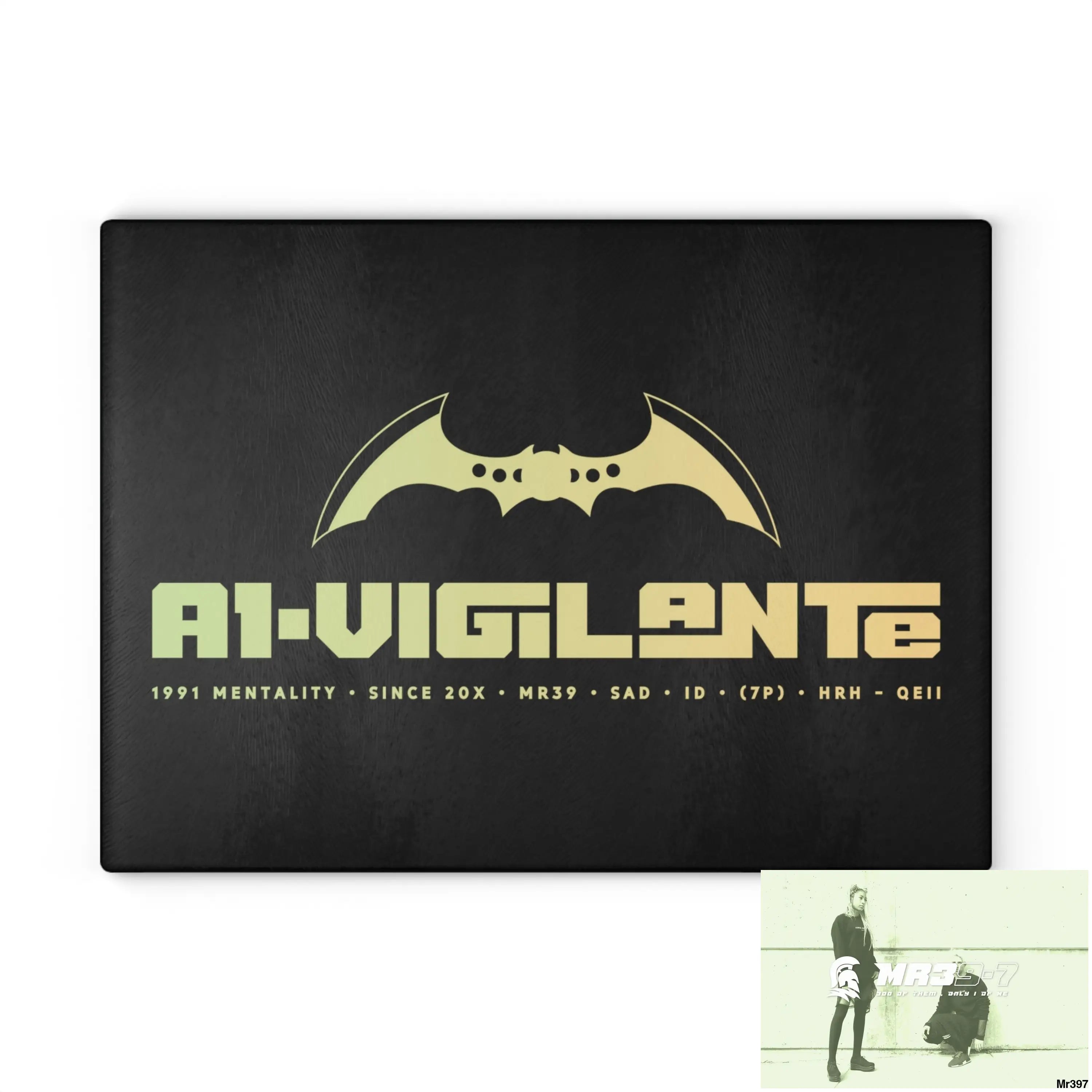 A1- Vigilante Glass Cutting Board 11’’ x 15’’ / Rectangle Home Decor