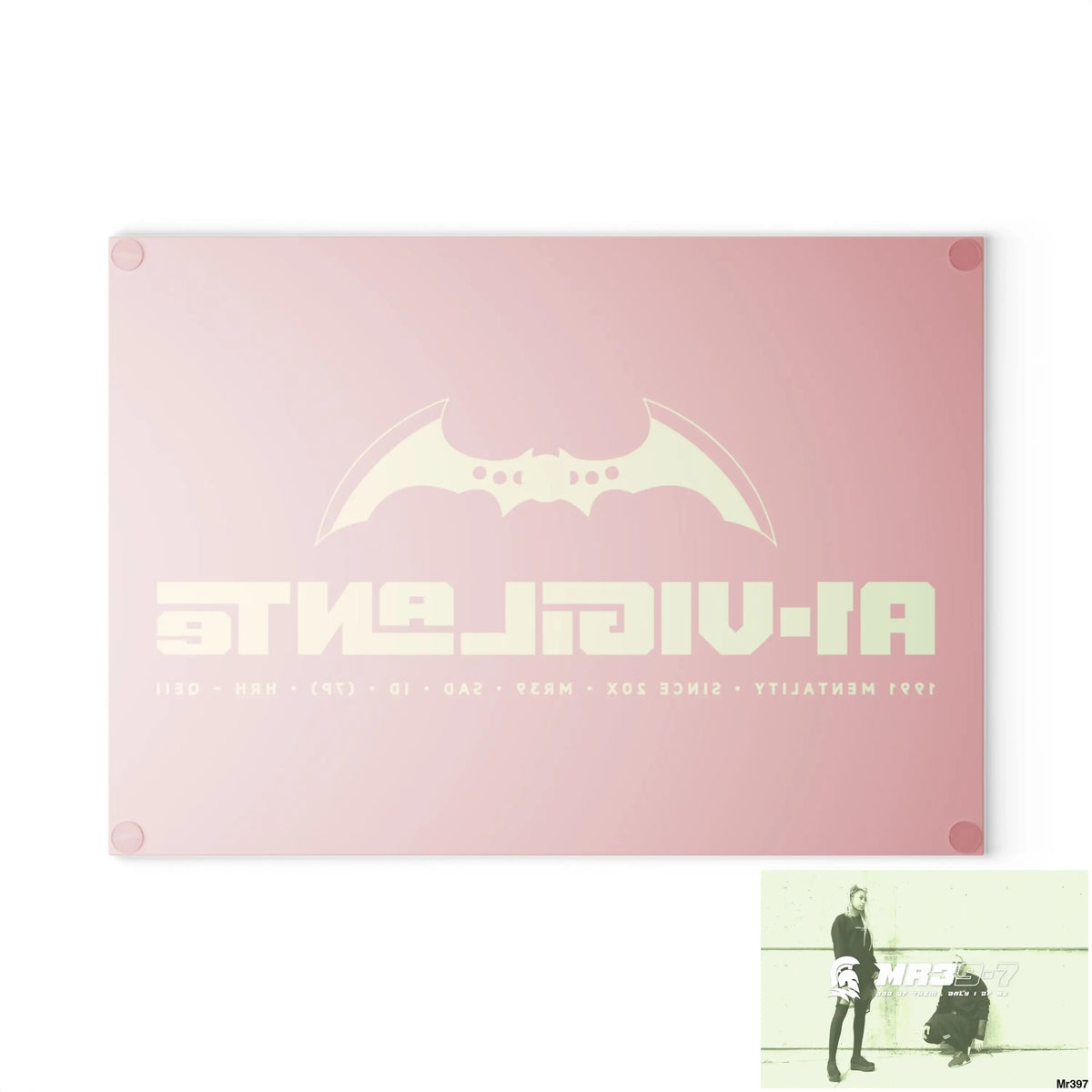 A1- Vigilante Glass Cutting Board Home Decor