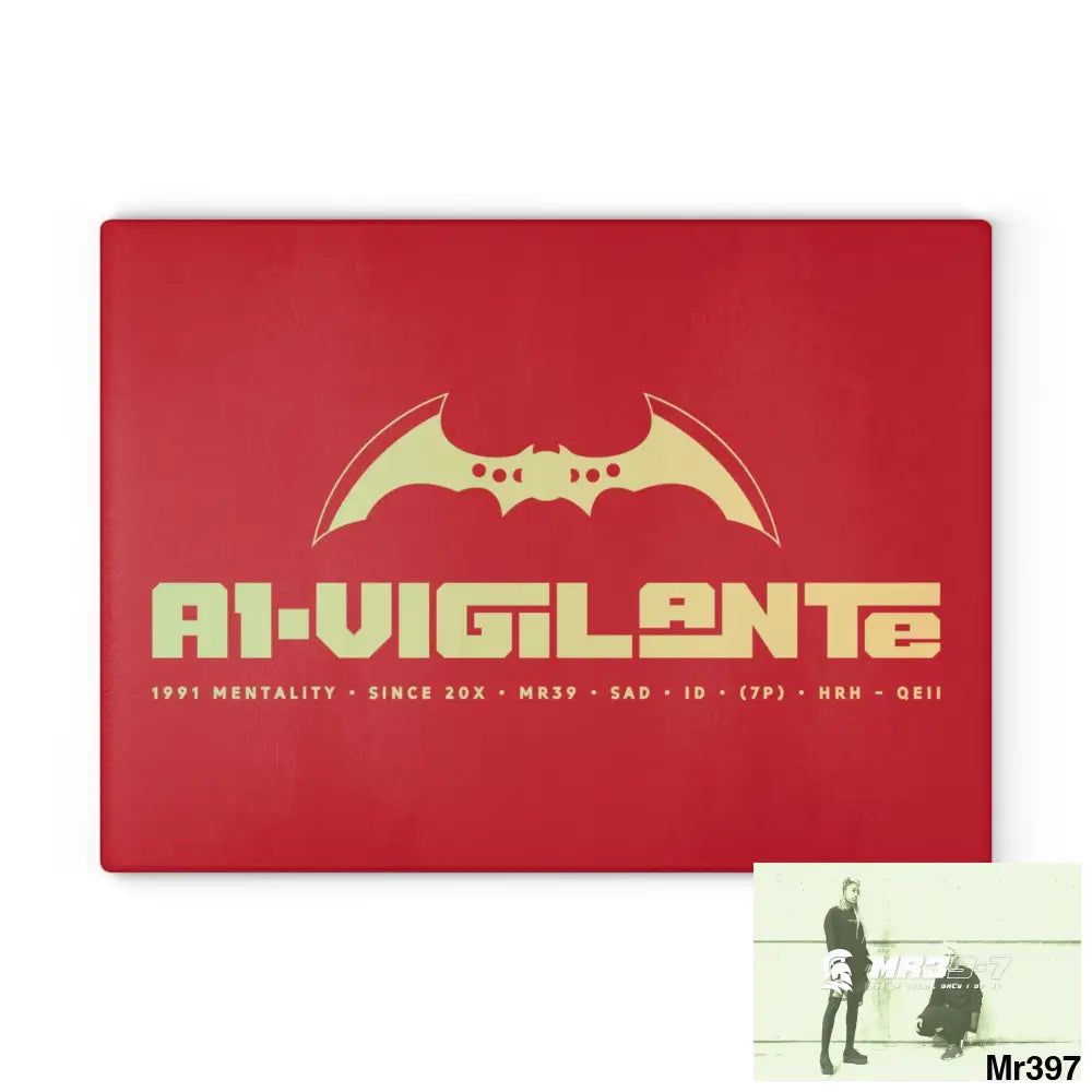 A1- Vigilante Glass Cutting Board Home Decor