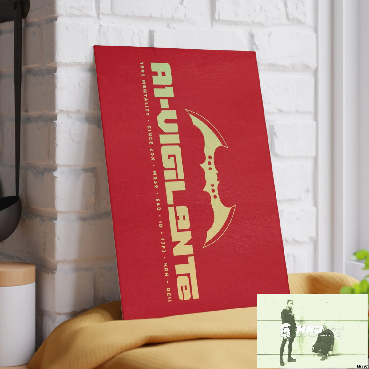 A1- Vigilante Glass Cutting Board Home Decor
