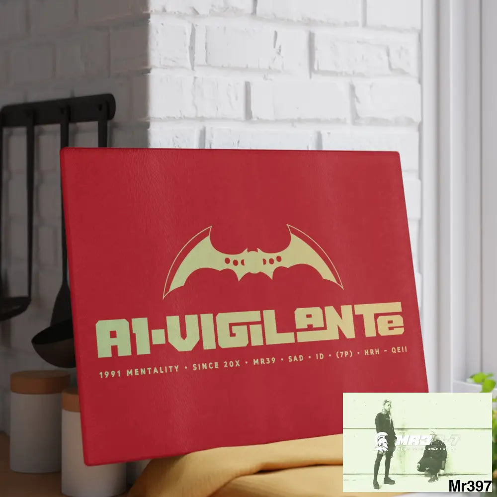 A1- Vigilante Glass Cutting Board Home Decor