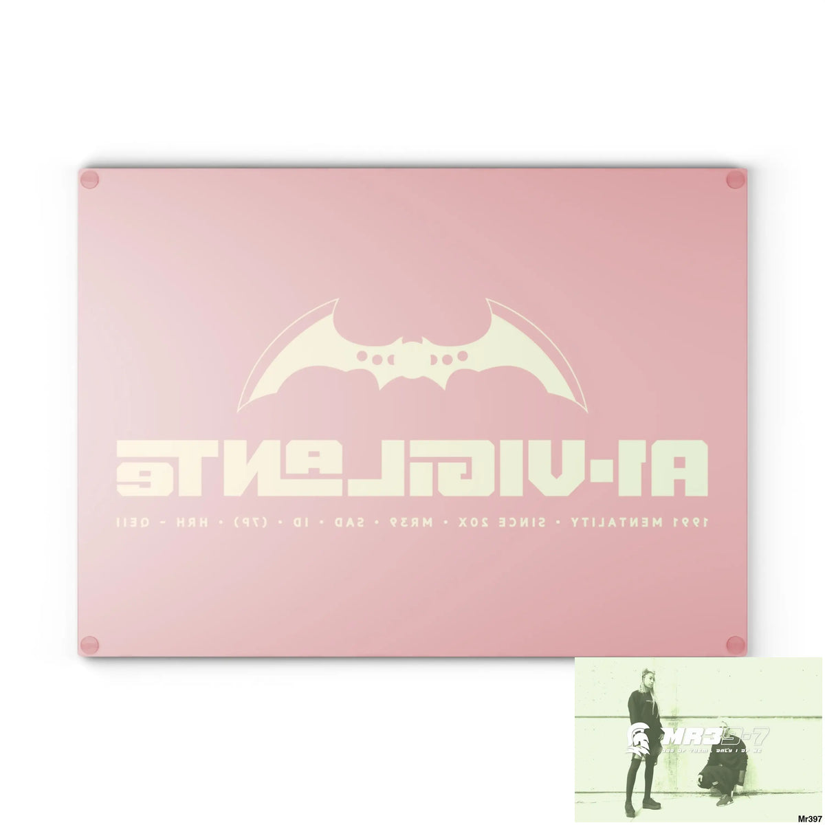 A1- Vigilante Glass Cutting Board Home Decor