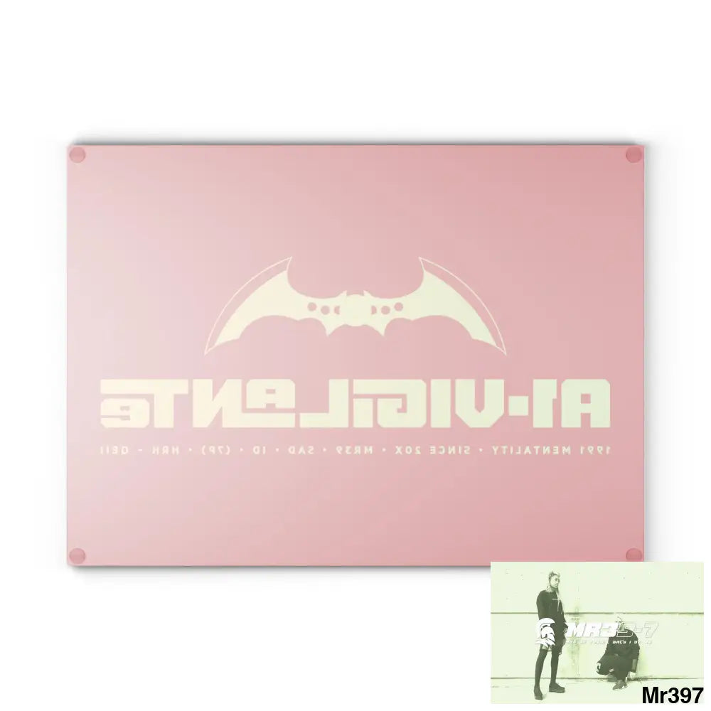 A1- Vigilante Glass Cutting Board Home Decor