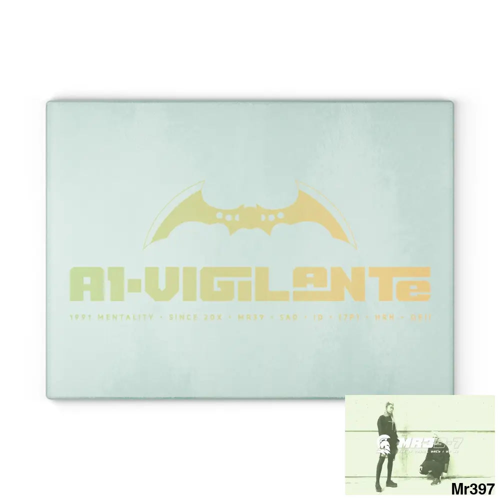 A1- Vigilante Glass Cutting Board Home Decor