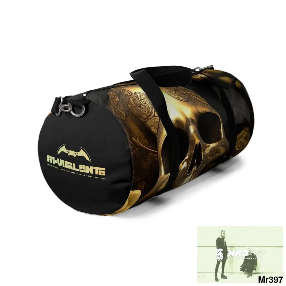 A1-Vigilante gothic Skulls & Roses Duffel Bag Bags