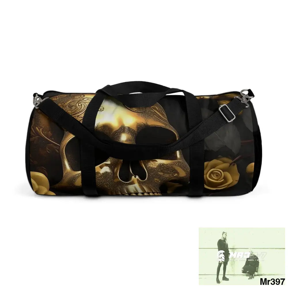 A1-Vigilante gothic Skulls & Roses Duffel Bag Large Bags